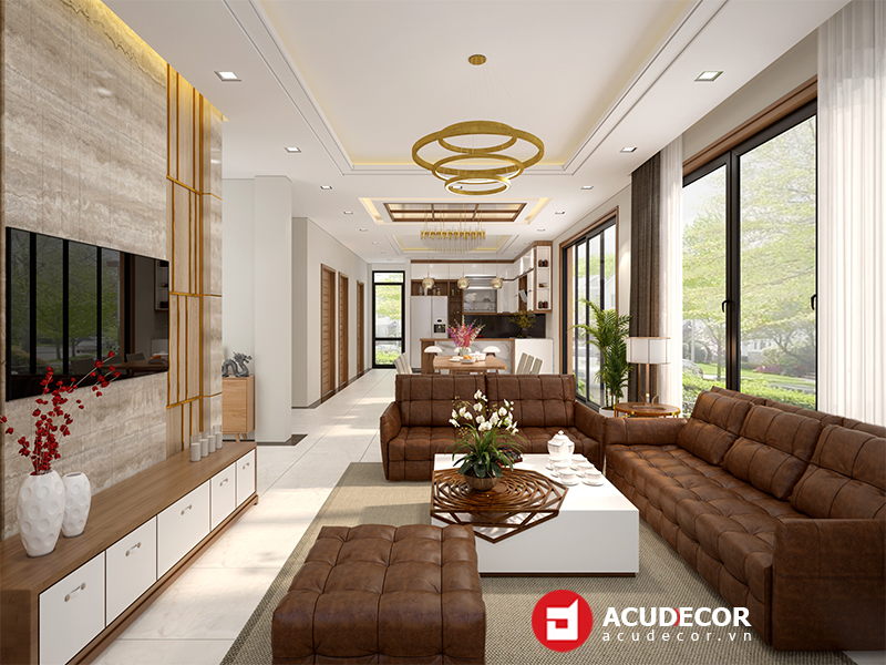 thiết kế nội thất phòng khách Ecopack